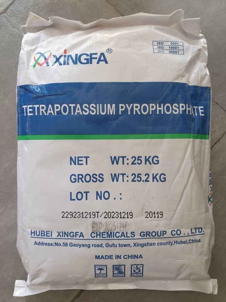 تترا پتاسیم پیرو فسفات برند زینفا صنعتی